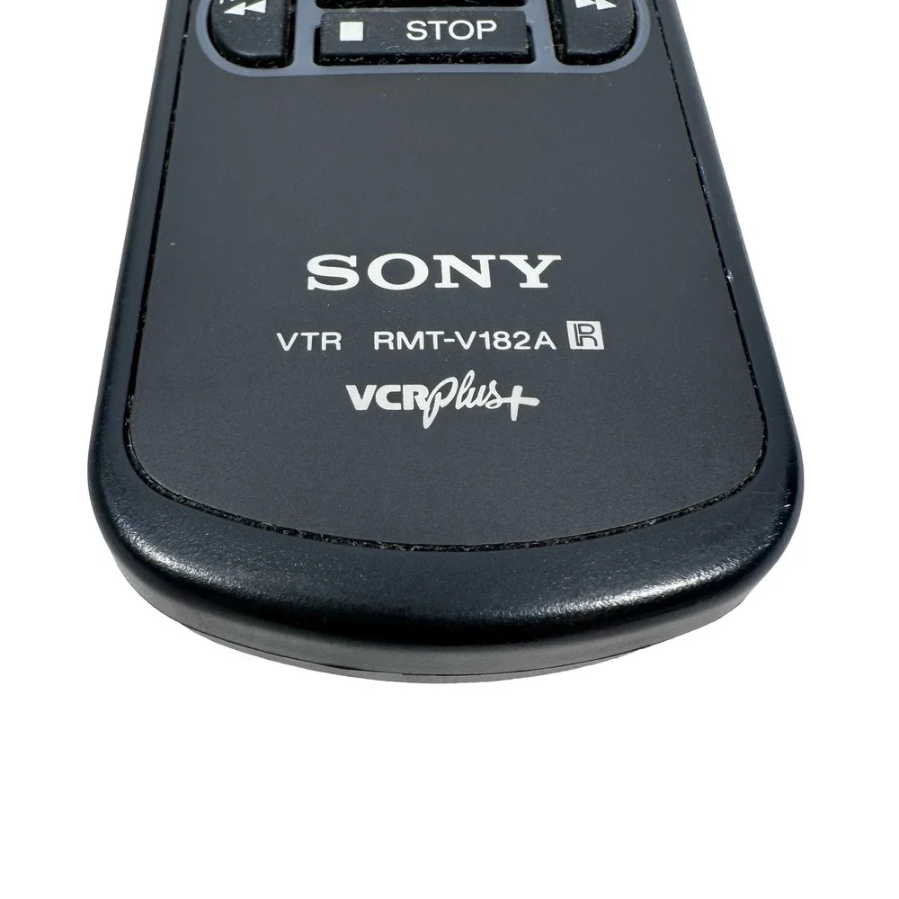 Sony RMT-V182A VTR VCR Plus+ Remote Control Black Genuine OEM Replacement